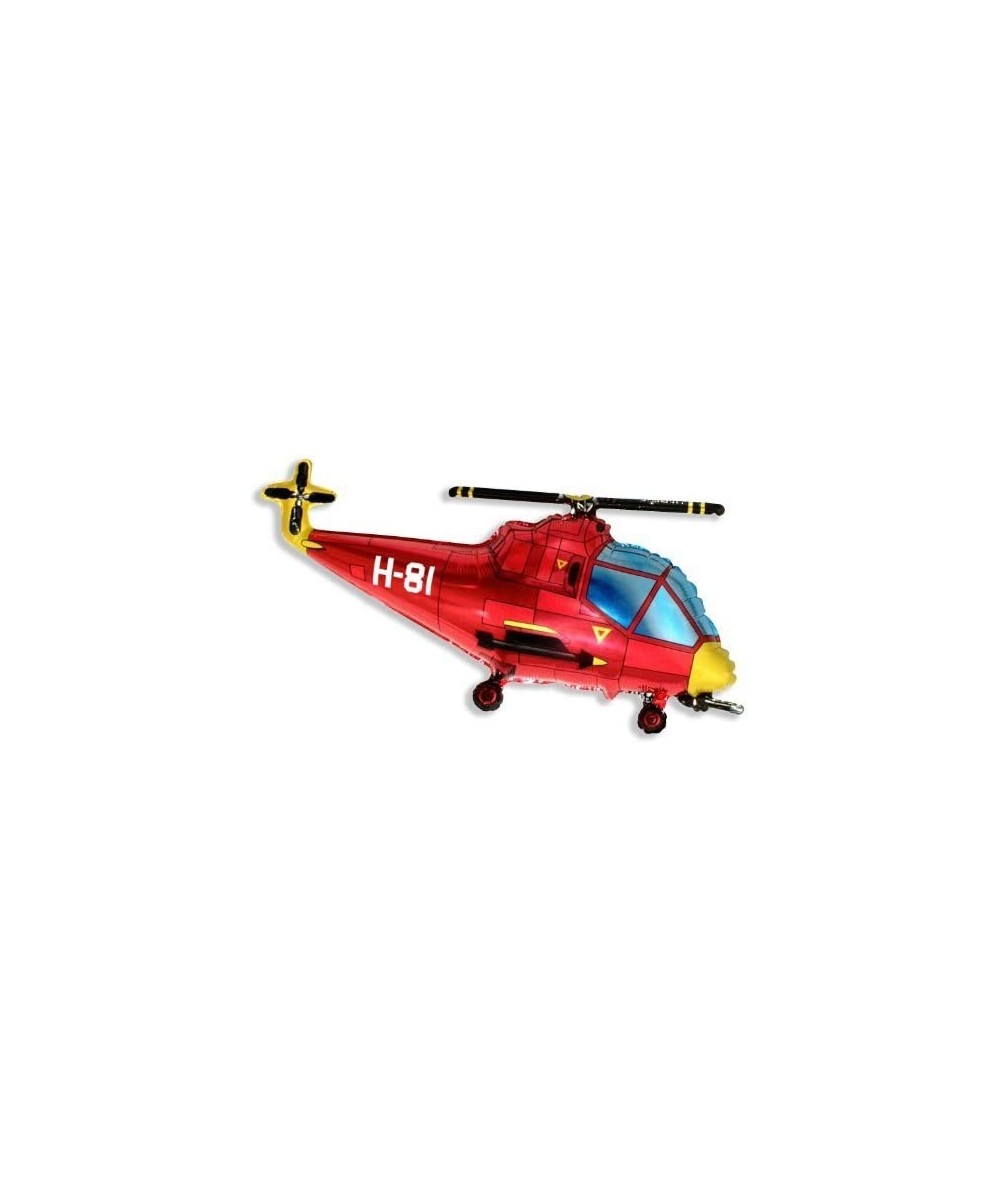 Helicopter Balloon 26" Foil Balloon - Red $15.89 Kids' Play Helicopters