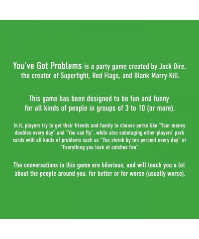 You’ve Got Problems Card Game | A Party Game of Making Horrible Choices | by Jack Dire Creator of Red Flags $43.74 Card Games