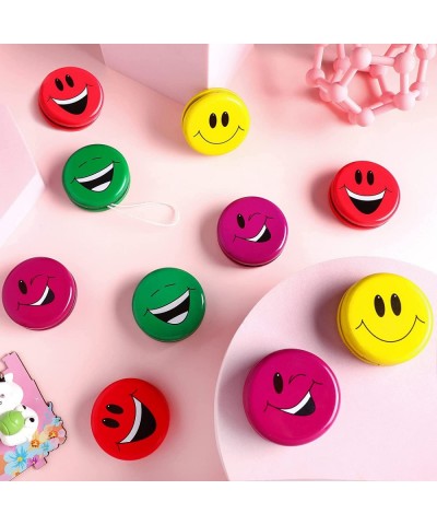 32 Packs Bulk Smile Face Yo Yos Metal Rainbow Yo Yo Toys in Assorted Designs Yo Yo Party Favors Holiday Goodie Bag Stuffers f...