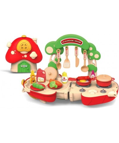 Pretend Play Series Kitchen Playset Little Chef Role Playing Cooking Toy Set Cookware Utensils Pots and Pans Foods Accessorie...