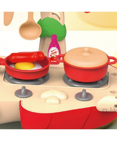 Pretend Play Series Kitchen Playset Little Chef Role Playing Cooking Toy Set Cookware Utensils Pots and Pans Foods Accessorie...