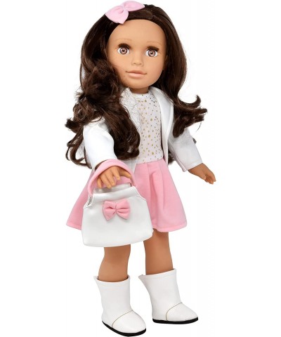 18 Inch Girl Doll Fashion Doll with Fine Brown Hair for Styling Clothes Shoes and Accessories Princess Doll for Girls and Kid...