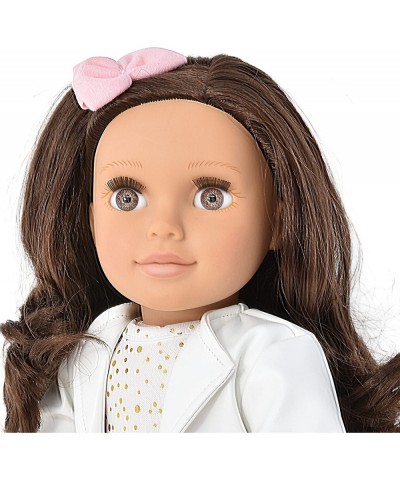 18 Inch Girl Doll Fashion Doll with Fine Brown Hair for Styling Clothes Shoes and Accessories Princess Doll for Girls and Kid...