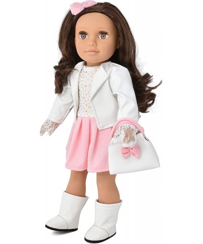 18 Inch Girl Doll Fashion Doll with Fine Brown Hair for Styling Clothes Shoes and Accessories Princess Doll for Girls and Kid...