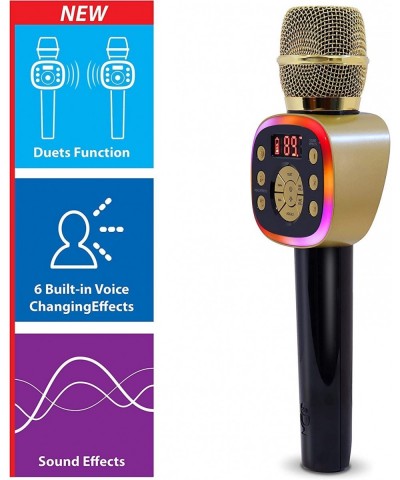 Carpool Karaoke The Mic 2.0 2021 Version Wireless Bluetooth Karaoke Microphone with Voice Changing Effects and Duet Options G...