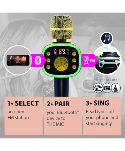 Carpool Karaoke The Mic 2.0 2021 Version Wireless Bluetooth Karaoke Microphone with Voice Changing Effects and Duet Options G...