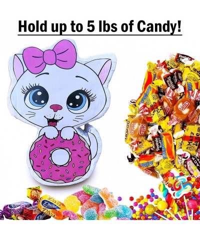 Cat Donut Pinata (16.5 x 12 x 4 inches) Perfect for Birthday Parties Kids Carnivals Cat Birthday Party Kitty Party Supplies K...