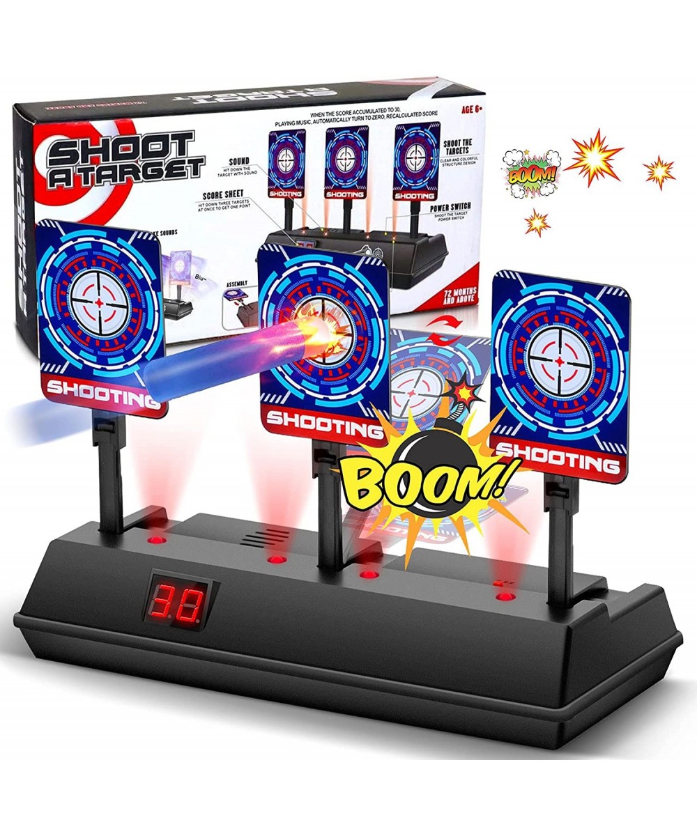 Electronic Shooting Target for Nerf Guns Scoring Auto Reset Target for Boys Digital Targets with Light Sound Effect Christmas...