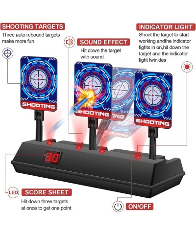 Electronic Shooting Target for Nerf Guns Scoring Auto Reset Target for Boys Digital Targets with Light Sound Effect Christmas...