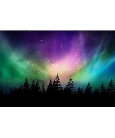 Jigsaw Puzzles 1000 Pieces Aurora Borealis Northern Lights Over Canadian Forest Wooden Puzzle for Adults Kids Teenagers $47.5...