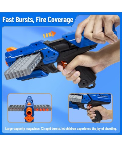 Toy Gun Burst Soft Bullet Gun 16pcs Soft Bullet for Nerf Guns Toy Gun Pistol Toys for Boys & Girls 6 7 8-12 Year Old $18.78 T...