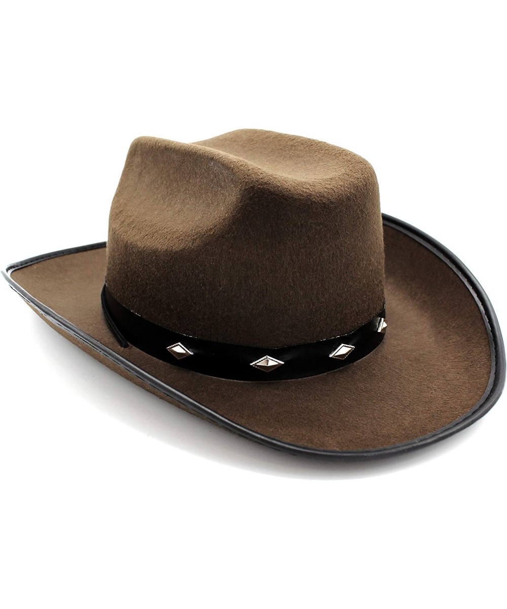 Cowboy Hat Costume Dress-Up - Western Accessory Role-Play - Studded Fedora $17.05 Kids' Dress-Up Accessories