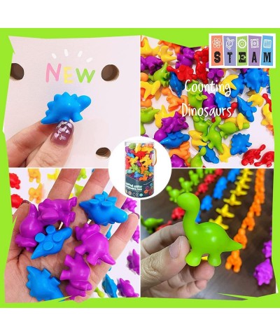 Counting Dinosaurs Matching Game with Sorting Cups Color Classification and Sensory Training Educational Learning Toys Set Gi...