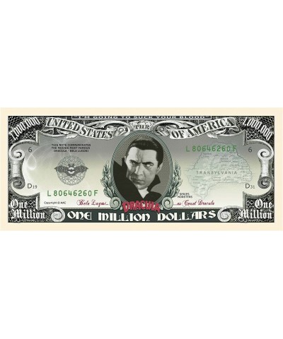 Dracula Million Dollar Bill - (Pack of 5) $15.58 Gags & Practical Joke Toys