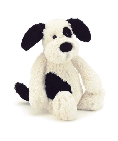 Bashful Black and Cream Puppy Stuffed Animal Medium 12 inches $44.41 Stuffed Animals & Teddy Bears