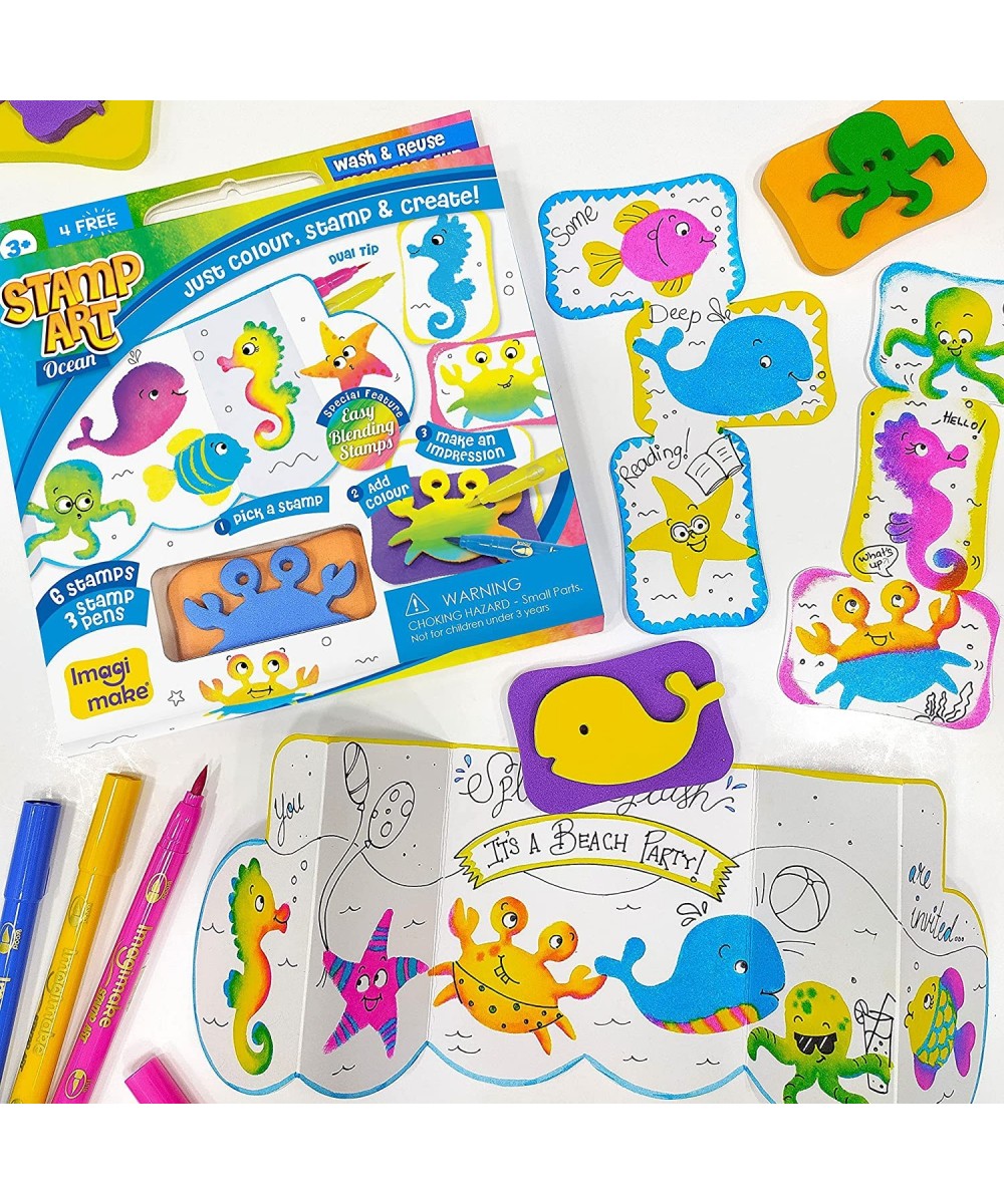 Stamp Art Ocean – Coloring & Stamping Set – for Girls & Boys 3 Years + $16.54 Kids' Drawing & Writing Boards