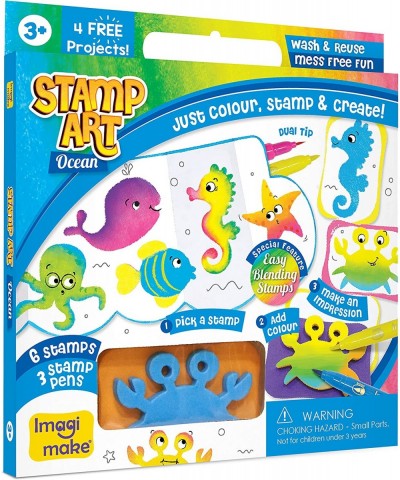 Stamp Art Ocean – Coloring & Stamping Set – for Girls & Boys 3 Years + $16.54 Kids' Drawing & Writing Boards