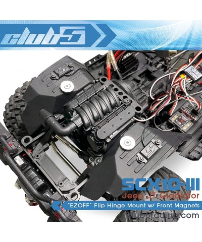 Club 5 Racing Aluminum Flip Hinge Mount w/ Front Magnets for SCX10 III JT Gladiator $77.33 Remote & App Controlled Vehicles