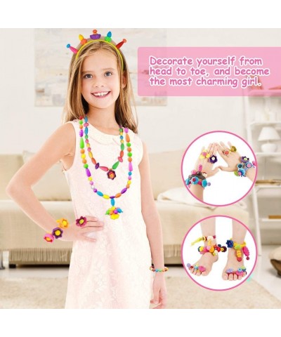 Pop Beads - 700+Pcs DIY Jewelry Making Kit for Toddlers Girls 3 4 5 6 7 8 Year Old Kids Pop Snap Beads Set Art & Crafts Creat...