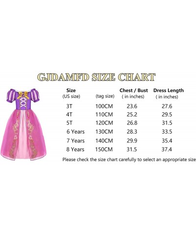 Princess Dresses for Girls Purple Halloween Costumes Princess Dress up Clothes for Little Girls $46.85 Kids' Costumes