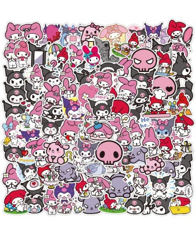 100pcs Kuromi Stickers My Melody Stickers Cute Anime Kawaii Waterproof Vinyl Stickers Decals for Water Bottles Skateboard Lap...