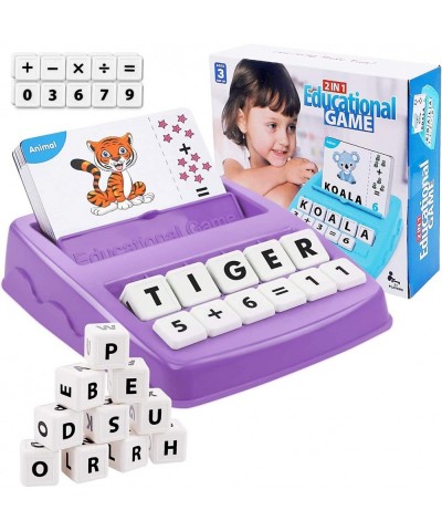 2 in 1 Matching Letter Number Games - Teaches Word Recognition Spelling and Increases Memory Preschool Learning Educational T...