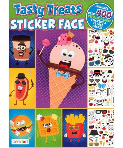 Create a Face Sticker Set - Bundle with 5 Create a Face Sticker Books for Kids Toddlers Boys Girls Featuring Animals Treats a...