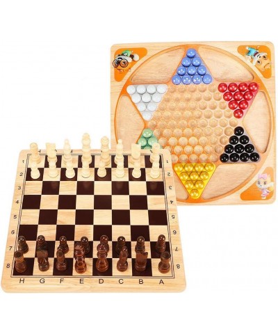 2 in 1 Wooden Chess Set Chinese Checkers Board Table Games for Kids Adults Family. $42.07 Board Games