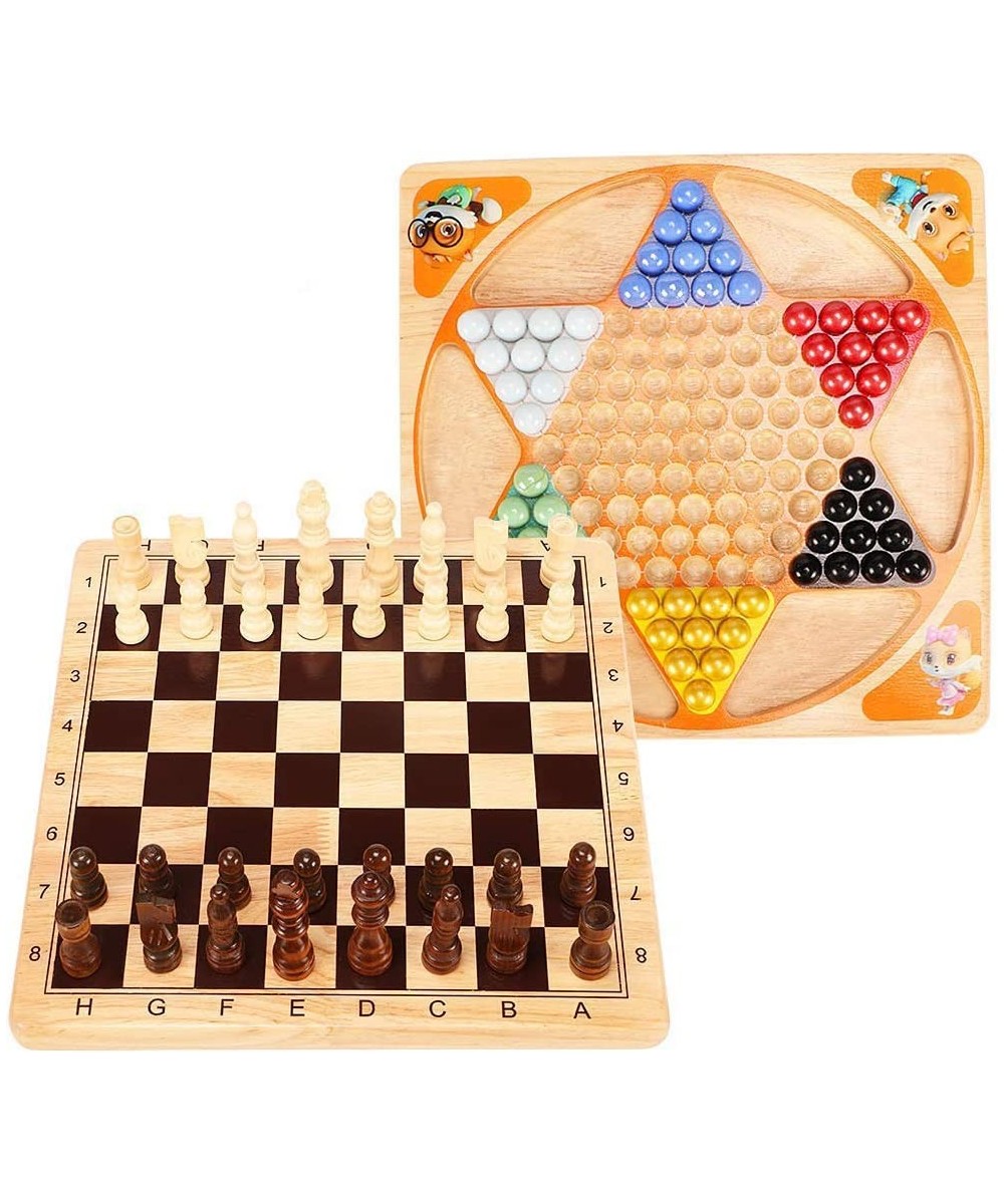 2 in 1 Wooden Chess Set Chinese Checkers Board Table Games for Kids Adults Family. $42.07 Board Games