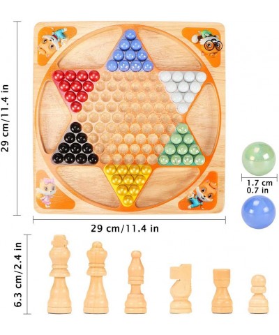 2 in 1 Wooden Chess Set Chinese Checkers Board Table Games for Kids Adults Family. $42.07 Board Games