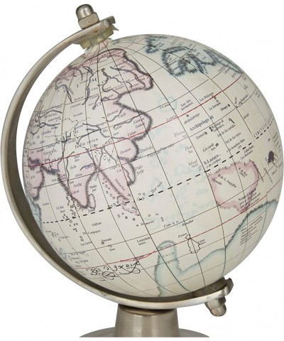 Aluminum Globe 5" x 4" x 7" Cream $28.00 Geographic Globes