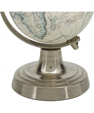 Aluminum Globe 5" x 4" x 7" Cream $28.00 Geographic Globes