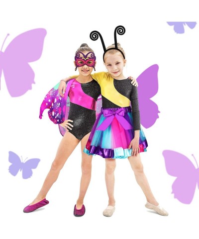 4 Pieces Kids Butterfly Costume Tutu Skirt Girl Halloween Dress Up Cape with Cover Tentacle Headband for Halloween Party $27....