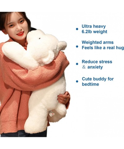 Weighted Stuffed Animals for Anxiety 3.3 lbs Weighted Polar Bear Stuffed Animal Toy White Bear Weighted Plush Animals Throw P...