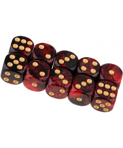 20PCS Polyhedral Dice D6 Dice 16mm Acrylic 6 Sided Dice Game Dice for RPG MTG DND Dice Table Games (Blue Black and Red Black)...