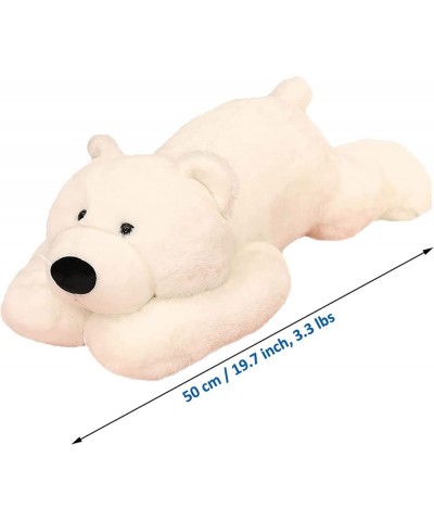 Weighted Stuffed Animals for Anxiety 3.3 lbs Weighted Polar Bear Stuffed Animal Toy White Bear Weighted Plush Animals Throw P...