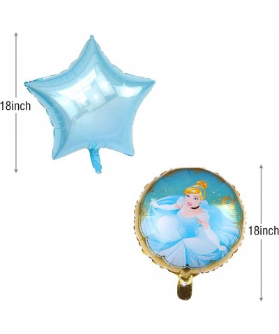 5PCS Cinderella Balloons for Kids Birthday Baby Shower Princess Theme Party Decorations $13.56 Kids' Party Decorations