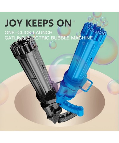 15IN Bubble Machine Gun Toys with Bubble Solution Gatling Shape 21-Hole Huge Amount Bubble Maker Children's Electronic Bubble...