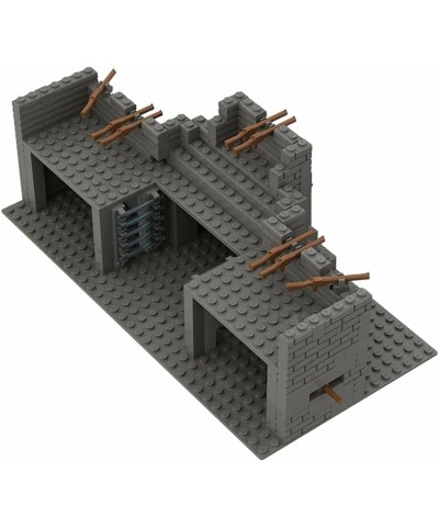 Military Series Rifle Fortress Scene Bricks Model Set Simulation Military War Scene Equipment Accessories DIY Creative Educat...