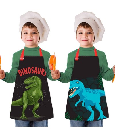 Kids Apron Kids Art Apron Girls Boys Painting Apron with Pockets Adjustable for Cooking Baking Gardening Kitchen $16.51 Kids'...