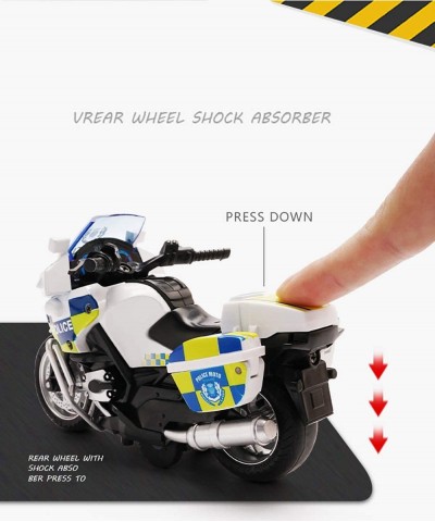 Police Motorcycle Toy - Pull Back Toy Motorcycle with Sound and Light Toy Toy Motorcycles for Boy Toys for 3-9 Year Old Boys ...