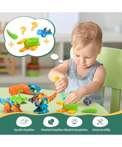 Dinosaur Toys for 3-8 Year Old Boys Girls Take Apart Dinosaur Toys with Electric Drill Sensory Toys Construction Toys for Kid...