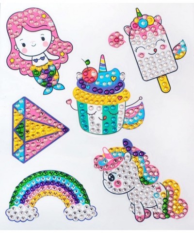 26 PCS Sea World Mermaid Stickers for Girls Unicorn 5D Diamond Painting Sticker Kits for Kids $19.67 Craft Kits