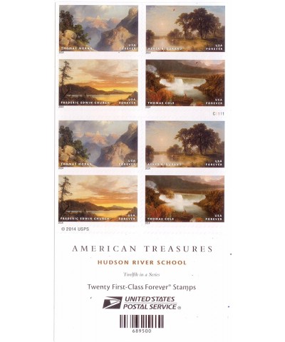 Hudson River School Forever Stamps Booklet of 20 $65.32 Collectible Postage Stamps