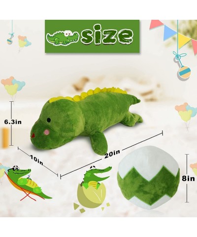 Reversible Crocodile Plush Toys Soft and Cute Flip Stuffed Alligator from Egg to Baby Crocodile Interesting Gift for Boys and...