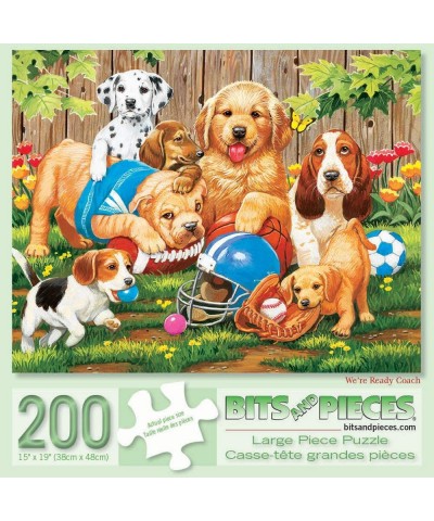 We're Ready Coach 200 Piece Jigsaw Puzzles for Adults - Each Puzzle Measures 15 Inch x 19 Inch - 200 pc Jigsaws by Artist Wil...