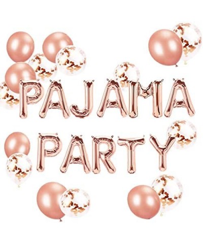 Set of 11 Rose Gold PAJAMA PARTY Balloons PAJAMA PARTY Banner Pajama Party Decor Slumber Party Spa Party Balloons. $29.44 Kid...