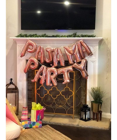 Set of 11 Rose Gold PAJAMA PARTY Balloons PAJAMA PARTY Banner Pajama Party Decor Slumber Party Spa Party Balloons. $29.44 Kid...