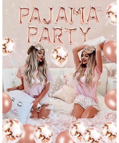 Set of 11 Rose Gold PAJAMA PARTY Balloons PAJAMA PARTY Banner Pajama Party Decor Slumber Party Spa Party Balloons. $29.44 Kid...