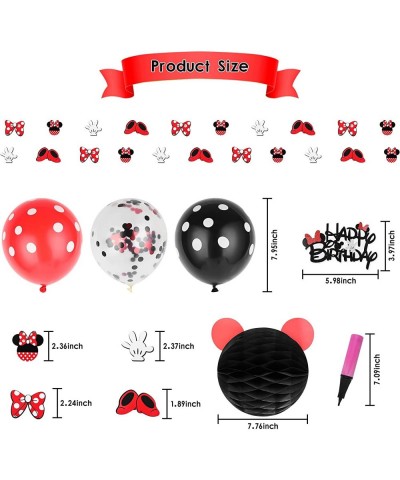 Cute Birthday Party Decorations Supplies for 2 Year Old Girls with Cake Topper Banner Balloon Cupcake Topper (Red) $18.95 Kid...